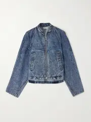 [Alaïa] Alaïa - Paneled Denim Jacket - Blue - FR 38 FR 38 Blue