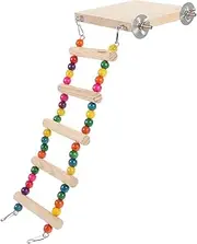 HOLIDYOYO Pet Platform Ladder Training Ladders Stands Indoor Climb Budgie Natural Parrot Bird Block Perch Large Outdoor Playing Foraging Frame Parakeet Ladder Parakeet Step Ladder Wooden