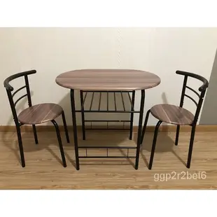 【新品上市熱銷】小戶型一桌兩椅 簡約雙人二人兩人出租房陽台餐桌椅組合 情侶桌椅