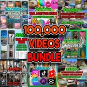 100,000 Videos Bundle: Satisfying, Gaming, Luxury, Animated AI, Motivational, Fu