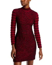 Misook Two Toned Eyelash Knit Sheath Dress