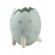 4Pc Cute Dinosaur Egg Shape Tripod Desktop Storage Box Fashionable Pen Makeup Brush Container For Household Storage Container