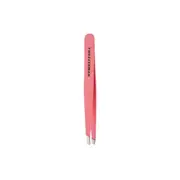 Tweezerman Studio Collection Stainless Steel Tweezers with Slanted Tips Geranium