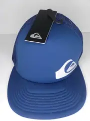 Quicksilver Trucker Hat Blue Logo Adjustable Gradient