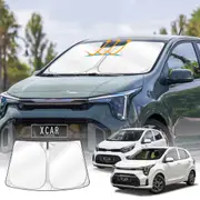 WindScreen Sun Shade for Kia Picanto 2016-2025 Blocks UV Rays Foldable Custom Wind Screen Sun Visor Protector
