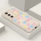 Case For Samsung S24 S23 S22 S21 Ultra Plus S20 FE A55 Heart Soft Bumper Cover