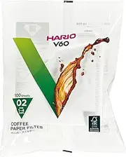 [HARIO] VCF-02-100W Coffee Paper Filter, Natural White