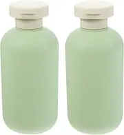 PRETYZOOM 2pcs Empty Squeeze Bottles, 200ml Travel Bottles with Flips Caps, Refillable Shampoo Conditioner Bottles for Toiletries Empty Travel Containers