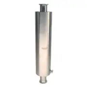 HFS(R) 1.5" X 24" Stainless Sanitary Dewax Chamber Fits Tri-Clamp Ferrule Flange