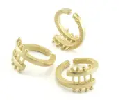 Statement Adjustable Ring Raw brass (5-9 US inner size) 4191