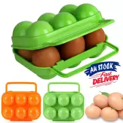 6 Eggs Container Portable Carrier Storage Box Holder Egg Tray Camping