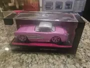 Jada Toys 2023 "Pink Slips" Pink 1957 Chevrolet Corvette 1:24 Scale