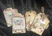 Junk Journal Loaded Tags X 4