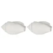 2PK Belle Polyresin Shore Sea Snail Sculpture/Ornament Home Decor 20x11cm White