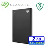 SEAGATE ONE TOUCH 2TB 2.5吋行動硬碟-極夜黑(STKY2000400)