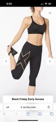 2XU Ignition Mid-Rise Women's Full Length Performance Compression Tights -Medium