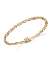 Bloomingdale's Fine Collection Diamond Baguette & Round Tennis Bracelet in 14K Yellow Gold, 2.0 tcw