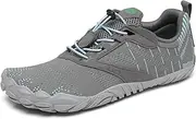 [SAGUARO] Barefoot Shoes Men's Barefoot Shoes Women's Barefoot Shoes Toe Shoes Outdoor Fitness Shoes Non-Slip Trail Running Shoes Barefoot Shoes with Zero-Drop Solhe, Size 35-48 EU