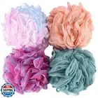 BTYMS Large Loofah Sponge 75g/Pc, Exfoliating Shower Pouf Bath Scrunchies Bat