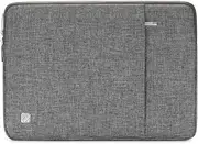 [NIDOO] 15 Inch Laptop Sleeve Case Water-Resistant Protective Computer Cover Portable Notebook Carrying Bag Pouch for 15" Dell XPS（2020）/ 15" MacBook Pro Touch Bar 2016-2018/15" Notebook 9 Pro, Grey