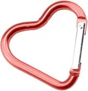 Heart Carabiner Clip | Aluminum Alloy Spring Snap Hook | Hammock Carabiner, Key Chain Hooks for Dog Leash Water Bottle Holder, Outdoor Travel
