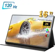 16inch 2K Portable Monitor 120Hz Gaming Monitor 16:10 USB-C Monitor 100%sRGB