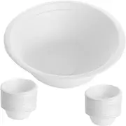 100pcs Bowls Food Packaging for Soup Snacks and Fruit Takeaway Containers for Camping Parties and Family Events