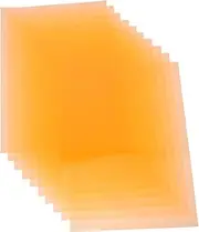 Cabilock 10pcs Filter Plate Film Color Correction Transparent Projector LED Film Supplies Color Correction Film for Glass Transparency Light Filter Transparent LED Film Orange