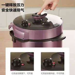 精品百货 美的(Midea)電壓力鍋多功能6L大容量雙膽家用電高壓鍋MY-YL60M131