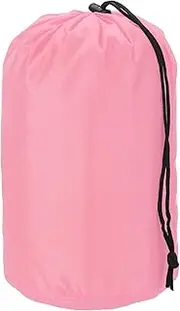 uxcell Stuff Sack, Nylon Waterproof Storage Sacks Portable Drawstring Dry Stuff Bag Gear Organization with Toggle, 7x13Inch Fit for Backpacking Camping Traveling Hiking(Pink)