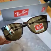 在飛比找蝦皮購物優惠-Rayban RB4387F 902 / 73 棕色眼睛太陽