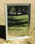 Classic Silver Frame over Wood Large Wall Mirror Bevelled Edge 102cm x 72cm