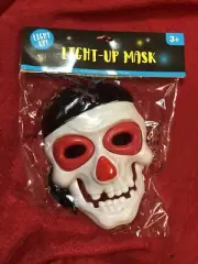 Skeleton Pirate Light Up LED Flashing Halloween Costume Cosplay