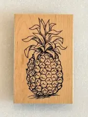 Tropical Pineapple Rubber Stamp Stampendous! P281