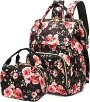 Laptop Backpack for women Cute Laptop Bag Computer Bag Floral Laptop Purse