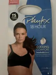 Playtex 18 Hour Active Breathable Cooling Comfort Wirefree Bra #4159 Black 40B