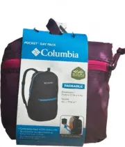 Columbia Pocket Day Pack Omni-Shield Lightweight Purple Color