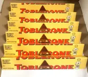 Toblerone Swiss Milk Chocolate With Honey & Almond Nougat 12 Bars x 100g