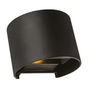 Clinton Black Up/Down Outdoor Wall Light