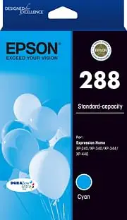 Epson 288 - Standard Capacity DURABrite Ultra - Cyan Ink Cartridge [C13T305292]