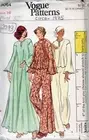 1975 Vintage Vogue Sewing Pattern B38” Dress Gown Pants Top (2273) Vogue 9064
