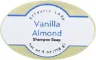 Vanilla Almond Shampoo Soap Bar By Eclectic Lady, 4 oz Bar