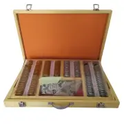 Refractive Trial Lens Set Easy To Handle Wooden Case Optometrist Refraction Set