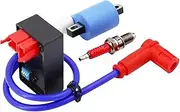 High Performance Racing CDI Box Ignition Coil Spark Plug Cap Set for 50cc 125cc 150cc 200cc 250 D8TC 3 Electrode IRIDIUM AC Cdi accessories