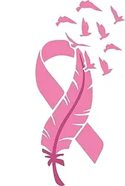 Smart- Birds Breast Cancer Awareness Vinyl Decal Sticker - Car Truck Van SUV Window Wall Cup Laptop, Bumper Sticker | 5.5 inch | SD-839 Pack of 1