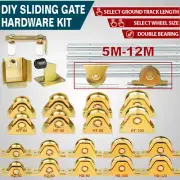 Sliding Gate Opener Hardware Kit: Wheels Steel Track Keeper Roller Guide Stopper