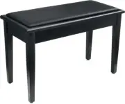 On-Stage Stands KB8904B Deluxe Piano Bench with Storage Compartment