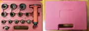 14Pcs Hollow Punch Hole Tool Gasket Punch Set Rubber Cutter 1-1/8" to 3/16 w/Box