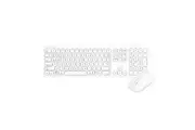 Bonelk KM-447 Bluetooth 2.4GHz Wireless Keyboard Mouse Combo For Smartphones WHT