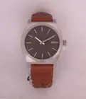 NIXON TIME TELLER (DARK COPPER) LEATHER BAND WATCH (A045-1959) NEW in RETAIL BOX